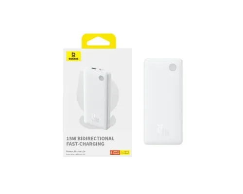 УМБ Baseus Airpow Lite 10000 mAh 15W White P10067500213-00 mag-6932172652609145714