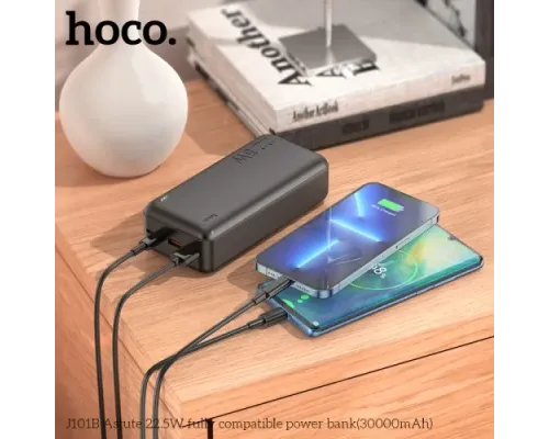 УМБ Hoco J101B Astute 22.5W fully compatible 30 000mAh Black (дефект пакув) mag-2000001474563146336