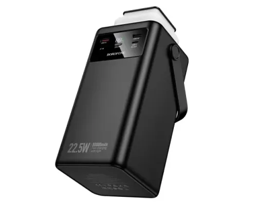 УМБ BOROFONE BJ65B High 22.5W+PD20W+four-cables 80000mAh чорна mag-6941991122057152919