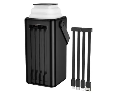 УМБ BOROFONE BJ65B High 22.5W+PD20W+four-cables 80000mAh чорна mag-6941991122057152919