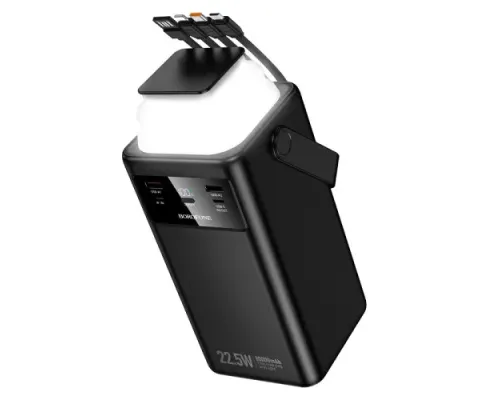 УМБ BOROFONE BJ65B High 22.5W+PD20W+four-cables 80000mAh чорна mag-6941991122057152919