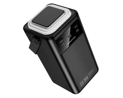 УМБ BOROFONE BJ65B High 22.5W+PD20W+four-cables 80000mAh чорна mag-6941991122057152919