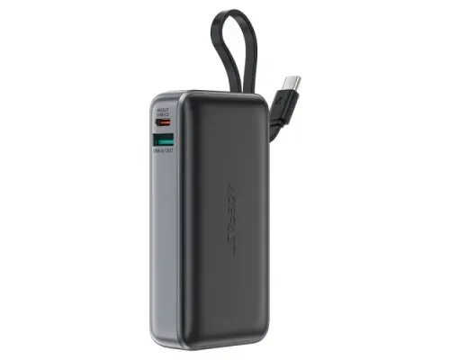 УМБ ACEFAST M7 PD30w power bank with cable 10 000 mAh Black mag-6974316283379153279