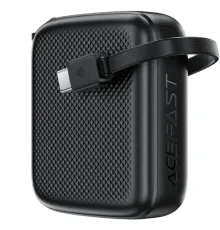УМБ ACEFAST M15 PD22.5W power bank with cable 10 000 mAh Black mag-6974316283973153293