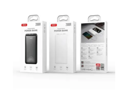 Універсальна мобільна батарея XO PB313 Light display mobile power 20000mAh Білий mag-6975837584372147218