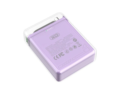 Універсальна мобільна батарея XO PR226 Mini Magnetic Absorption Fast Charging 10 000 mAh Фіолетова mag-692068084943729898