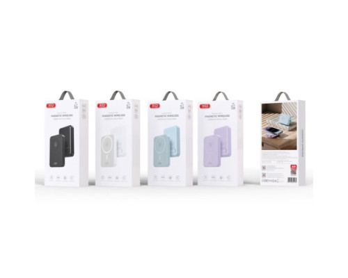 Універсальна мобільна батарея XO PR231 magnetic 15W wireless charging+PD20W 10 000 mAh Синій mag-6920680851485143098