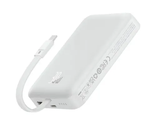 УМБ Baseus Magnetic Mini Wireless Fast Charge Type-C Edition 10 000 mAh 30W White P1002210B223-00 mag-6932172642778153210