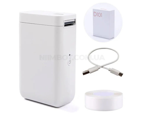 Термопринтер для друку наклейок NIIMBOT D101 White (A1A88628623) (A1A88628623)