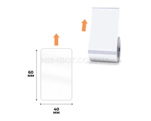 Етикетки NIIMBOT TT40*60-125 Transparent For B1/B21/B3S (A2G88318501) (A2G88318501)
