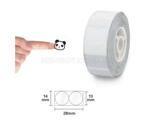 Етикетки NIIMBOT TT14*28-220 Round Transparent For D11/D110/D101/H1S (A2G88778901) (A2G88778901)