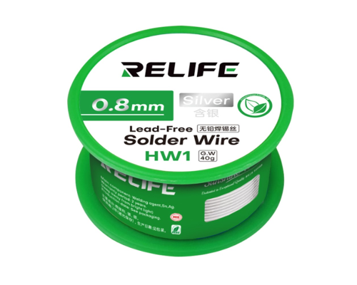Припій дротяний RELIFE HW1 (0.8 mm) 40g PLS-00-00146180