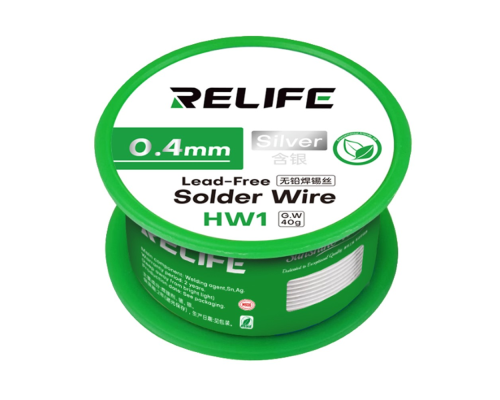 Припій дротяний RELIFE HW1 (0.4 mm) 40g PLS-00-00146181