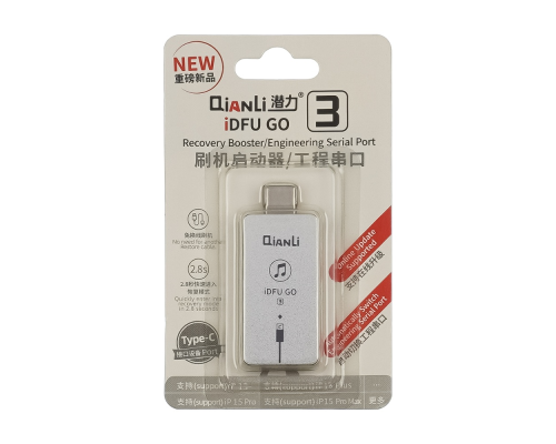 Адаптер QianLi iDFU GO 3 для автоматичної активації DFU-режима в iPhone (support iP15 series) , iPad PLS-00-00162342