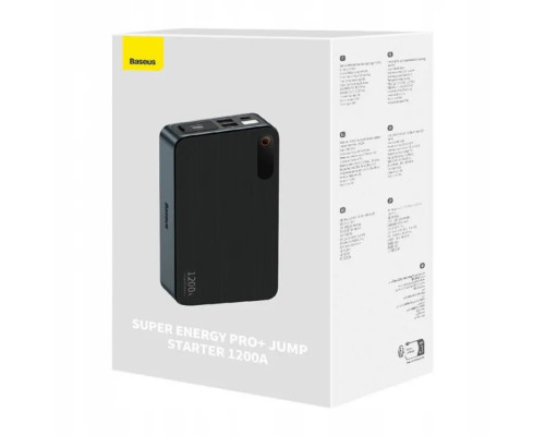 Автомобільний пуско-зарядний пристрій Baseus Super Energy Pro+ 1200A Car Jump Starter Black (C00245700111-00)