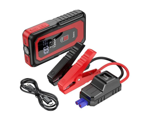 Автомобільний пуско-зарядний пристрій HOCO QS3 Victory car emergency starter power bank (10000mAh) Black (6942007635530)