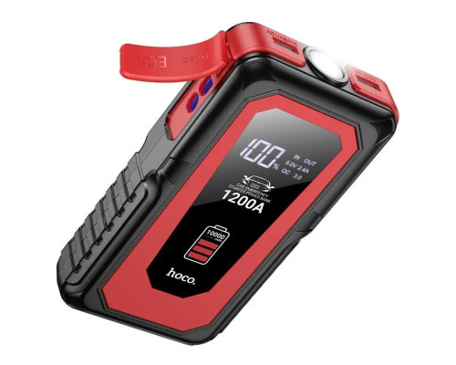 Автомобільний пуско-зарядний пристрій HOCO QS3 Victory car emergency starter power bank (10000mAh) Black (6942007635530)