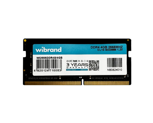 DDR4 Wibrand 4GB 2666MHz CL19 SODIMM (WI2666DDR4S/4GB)