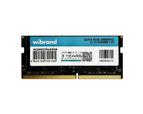 DDR4 Wibrand 8GB 2666MHz CL19 SODIMM (WI2666DDR4S/8GB)