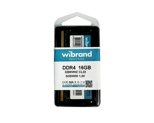 DDR4 Wibrand 16GB 3200MHz CL22 SODIMM (WI3200DDR4S/16GB)