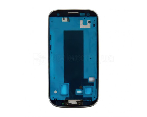 Корпусна рамка з проклейкою і шлейфами для Samsung Galaxy S3 I9300 silver TPS-2701581000004