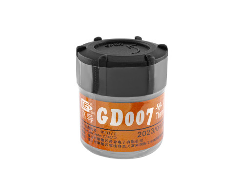 Теплопровідна паста (термопаста) Thermal Grease GD007, банку - 30гр, теплопровідність - 6.8 Вт/(м*К) NBB-138795