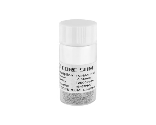 Кульки для паяння BGA чіпів, діаметр 0,35 мм, 25 000 шт