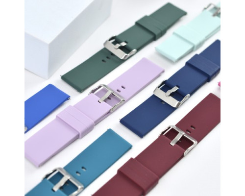 Ремінець SILICONE METAL CLAPS 20 mm. Starlight mag-2000001603802139933