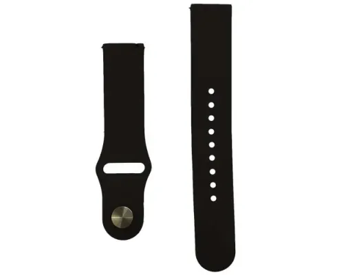 Ремінець SILICONE 20 mm. Black mag-2000001130001143781