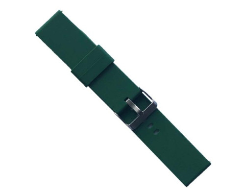 Ремінець SILICONE METAL CLAPS 22 mm. Alfa grass mag-2000001604168139969