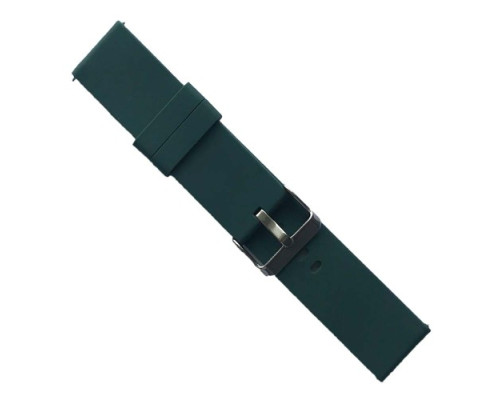 Ремінець SILICONE METAL CLAPS 22 mm. Pine green mag-2000001604076139960