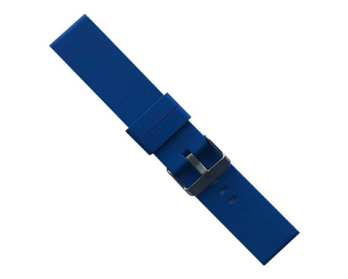 Ремінець SILICONE METAL CLAPS 22 mm. Blue mag-2000001604182139971
