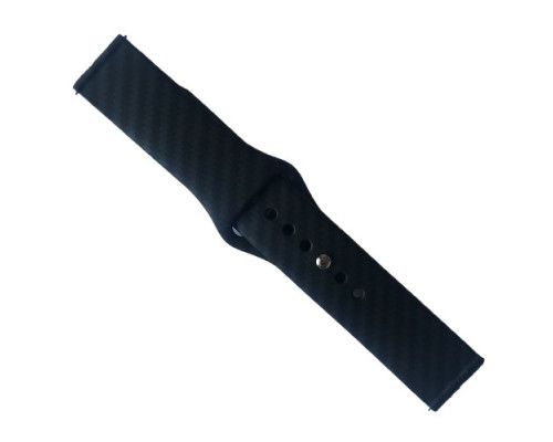 Ремінець SILICONE Band 20 mm. CARBON mag-2000001476673131593