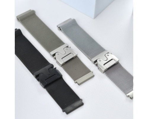Ремінець NEW MILANESE LOOP CLAPS BOX 22 mm. Black mag-2000001604892141416