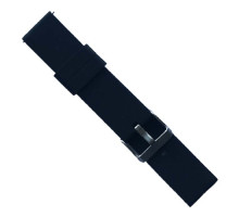 Ремінець SILICONE METAL CLAPS 20 mm. Black mag-2000001603857139938