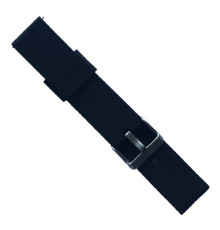 Ремінець SILICONE METAL CLAPS 20 mm. Black mag-2000001603857139938