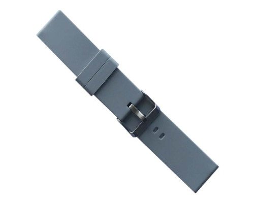 Ремінець SILICONE METAL CLAPS 22 mm. Light grey mag-2000001604205139973