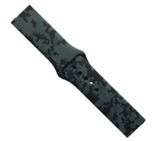 Ремінець SILICONE 20 mm. CAMOUFLAGE PIXEL Black-grey mag-2000001591093132770