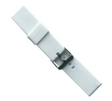 Ремінець SILICONE METAL CLAPS 22 mm. White mag-2000001604038145578