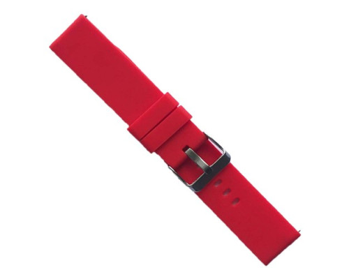 Ремінець SILICONE METAL CLAPS 22 mm. Red mag-2000001604106139963