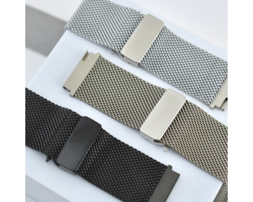 Ремінець NEW MILANESE LOOP CLAPS BOX 22 mm. Titanium mag-2000001604915141418