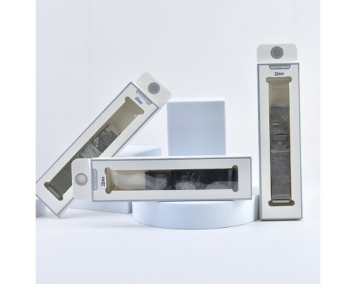 Ремінець NEW MILANESE LOOP CLAPS BOX 22 mm. Titanium mag-2000001604915141418