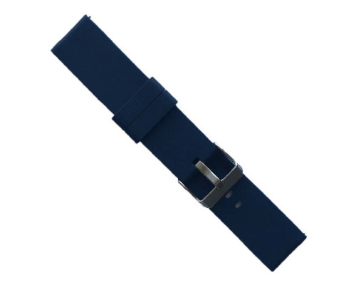 Ремінець SILICONE METAL CLAPS 20 mm. Midnigt blue mag-2000001603888139941