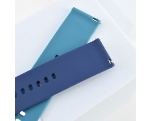 Ремінець SILICONE METAL CLAPS 20 mm. Midnigt blue mag-2000001603888139941