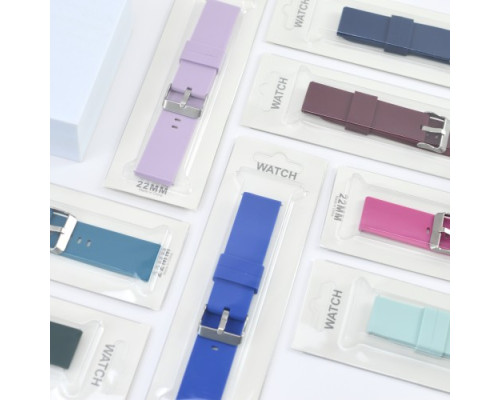 Ремінець SILICONE METAL CLAPS 20 mm. Midnigt blue mag-2000001603888139941