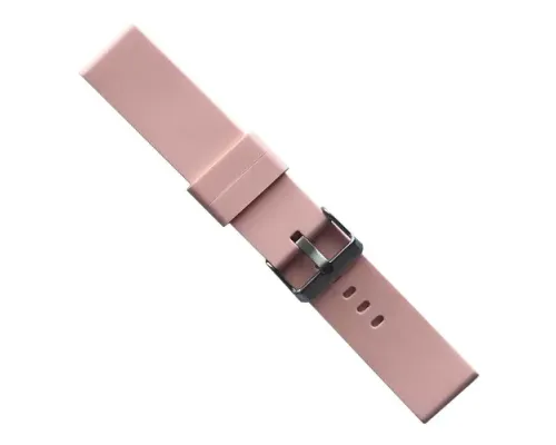 Ремінець SILICONE METAL CLAPS 22 mm. Pink mag-2000001604212145580