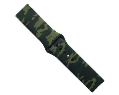 Ремінець SILICONE 22 mm. CAMOUFLAGE Black-green 2 mag-2000001591130132774