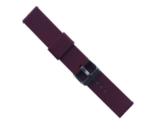 Ремінець SILICONE METAL CLAPS 22 mm. Red wine mag-2000001604045139957