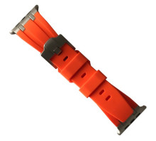 Ремінець Sports Soft Rubber Bracelet для Apple Watch 42/44/45/49 Titanium-Orange mag-200000148477735471