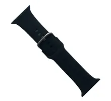 Ремінець для Apple Watch SILICONE METAL CLAPS 38/40/41mm Black mag-2000001647097147149